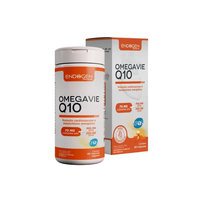 Omegavie Q10 Endogen – Ômega 3 + CoQ10 para Coração, Energia e Proteção Antioxidante 💓⚡🐟
