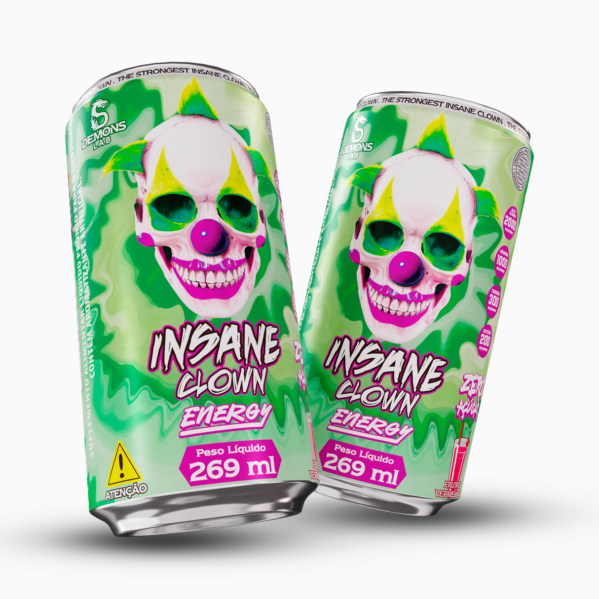 Pré Treino - Insane Clown Energy Lata 269ml PAC C/6 UNI - Demons Lab