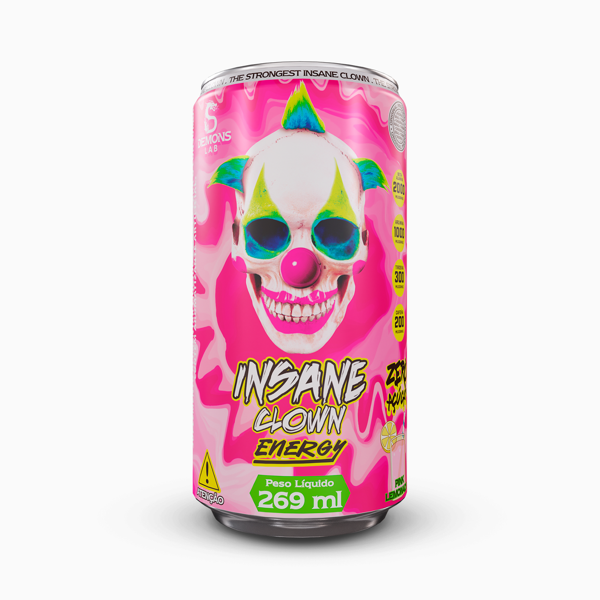 Pré Treino - Insane Clown Energy Lata 269ml PAC C/6 UNI - Demons Lab