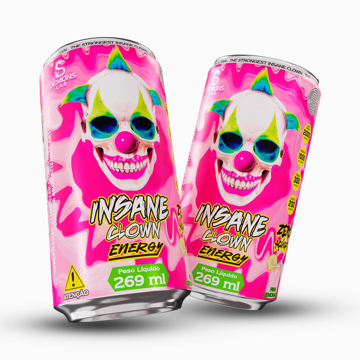 Pré Treino - Insane Clown Energy Lata 269ml PAC C/6 UNI - Demons Lab
