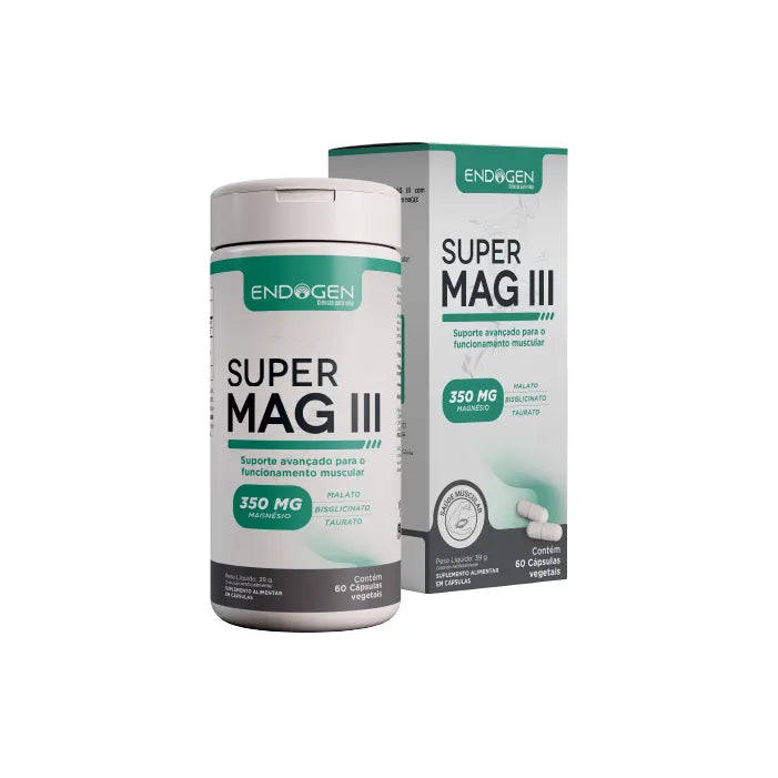 Super Mag 3 Endogen – Três Tipos de Magnésio para Músculos, Sono, Cérebro e Energia Celular 💪🧠🌙