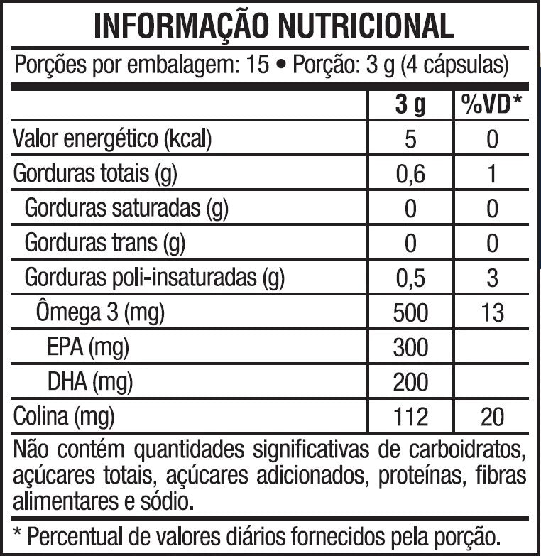Ômega 3 - Krill Vit - Cápsulas - Vitafor - HOTBODY