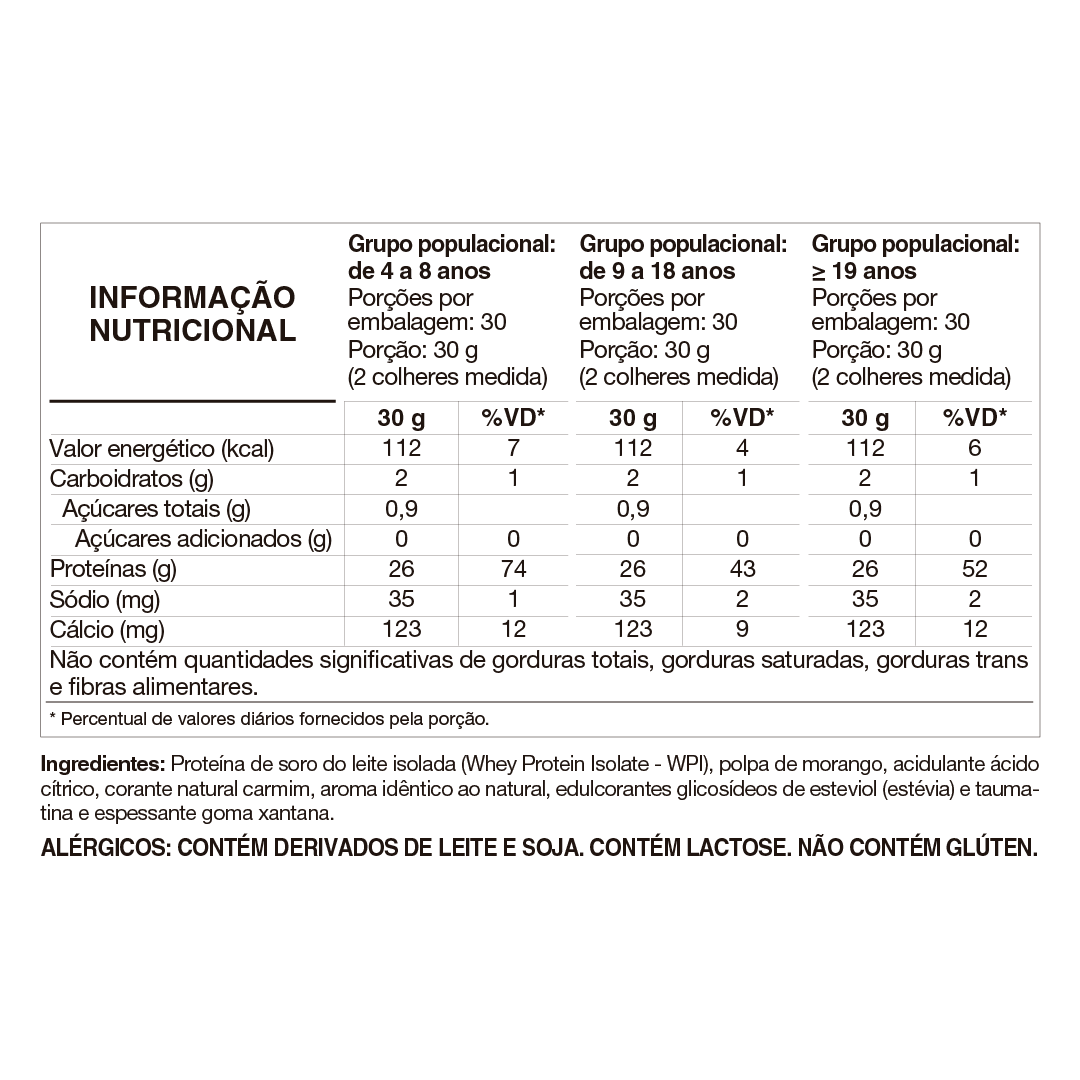 Proteína - Whey Protein Isolado - Isofort - 900g - Vitafor - HOTBODY