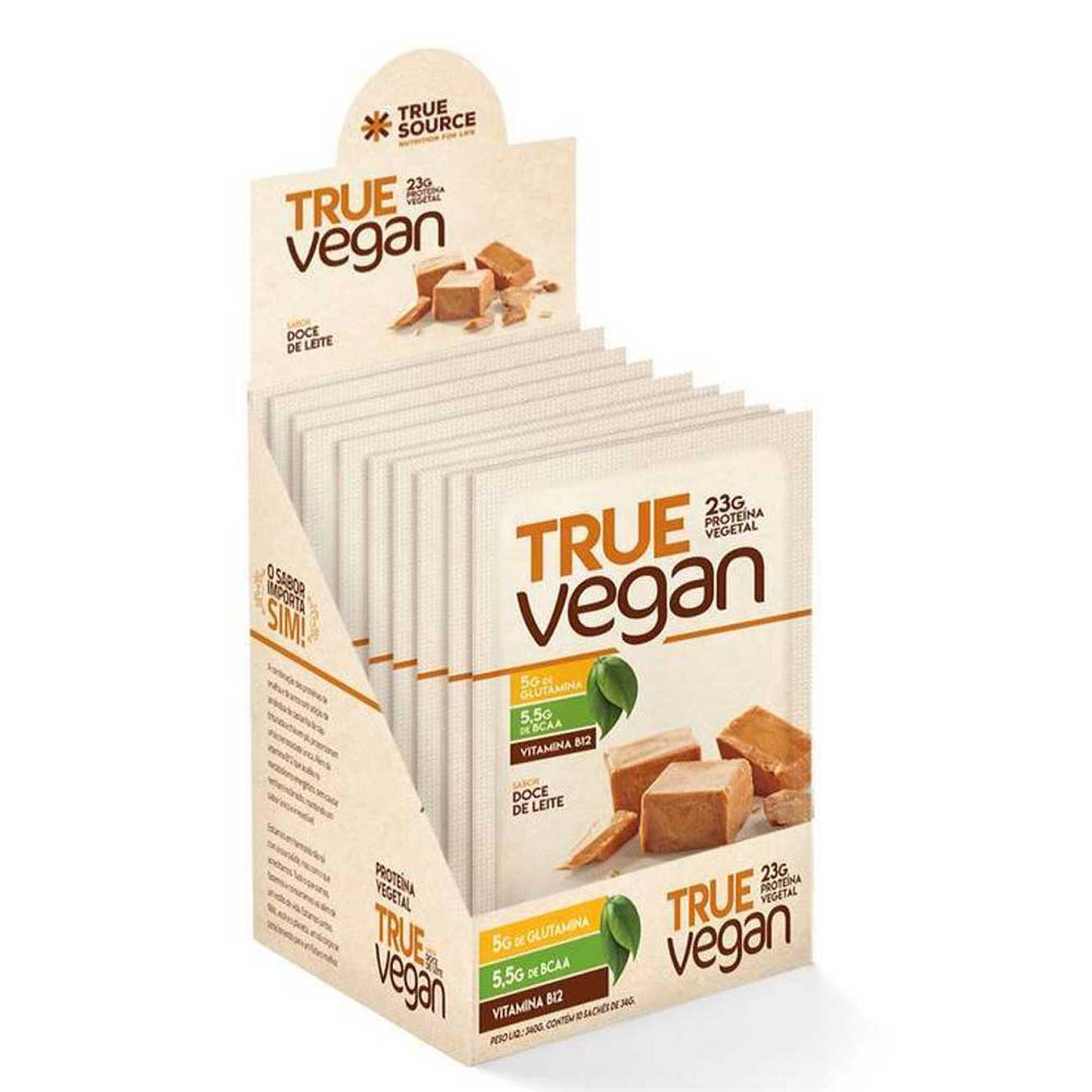 Proteína Vegana - True Vegan - Sachê 34g - True Source - HOTBODY