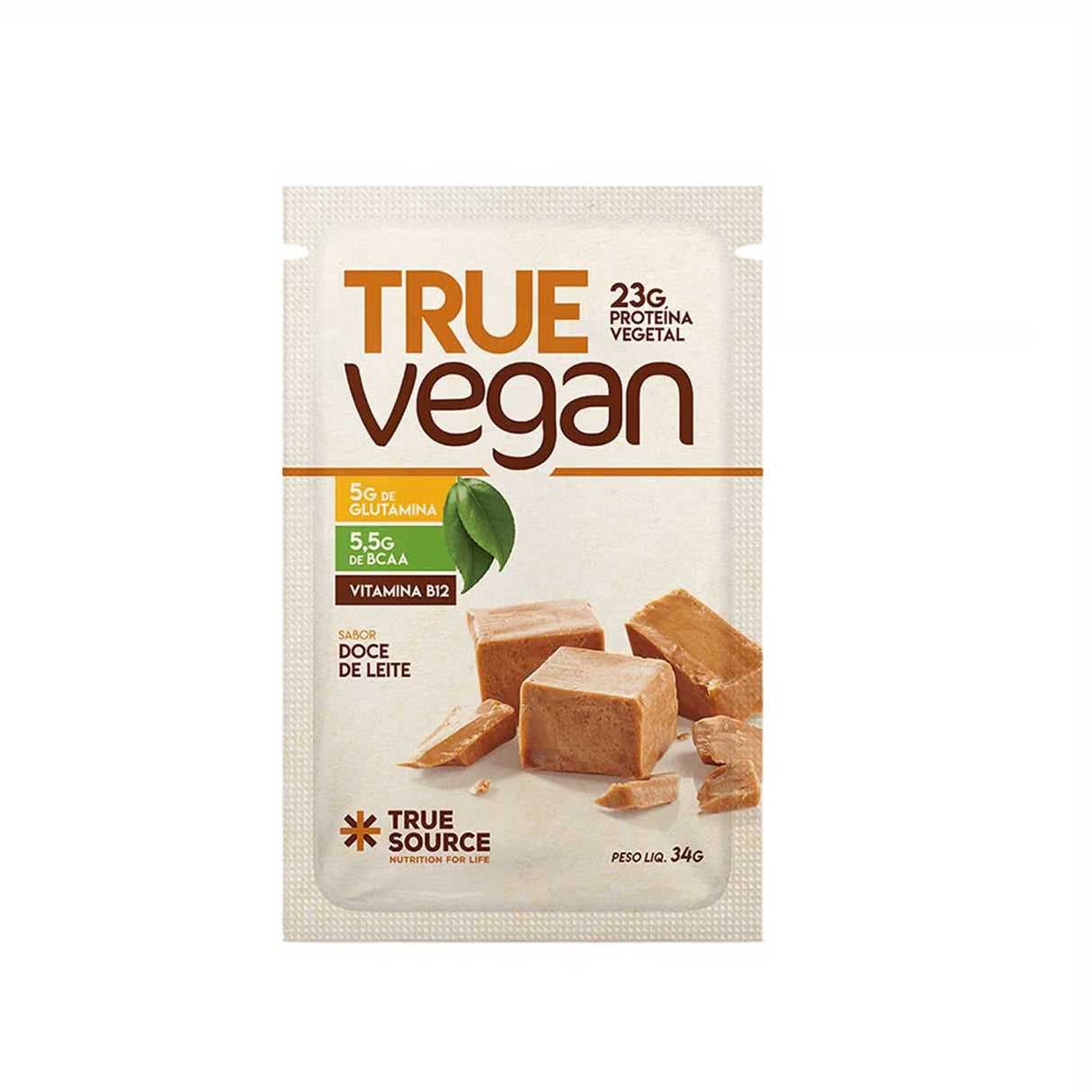 Proteína Vegana - True Vegan - Sachê 34g - True Source - HOTBODY