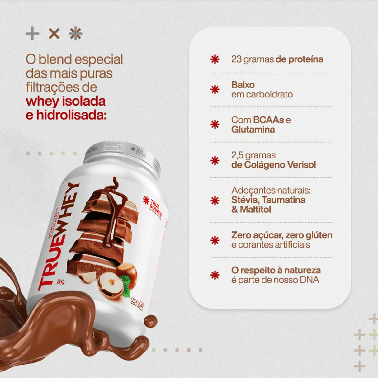 Proteína - True Whey Protein - Sachê 32g - True Source - HOTBODY