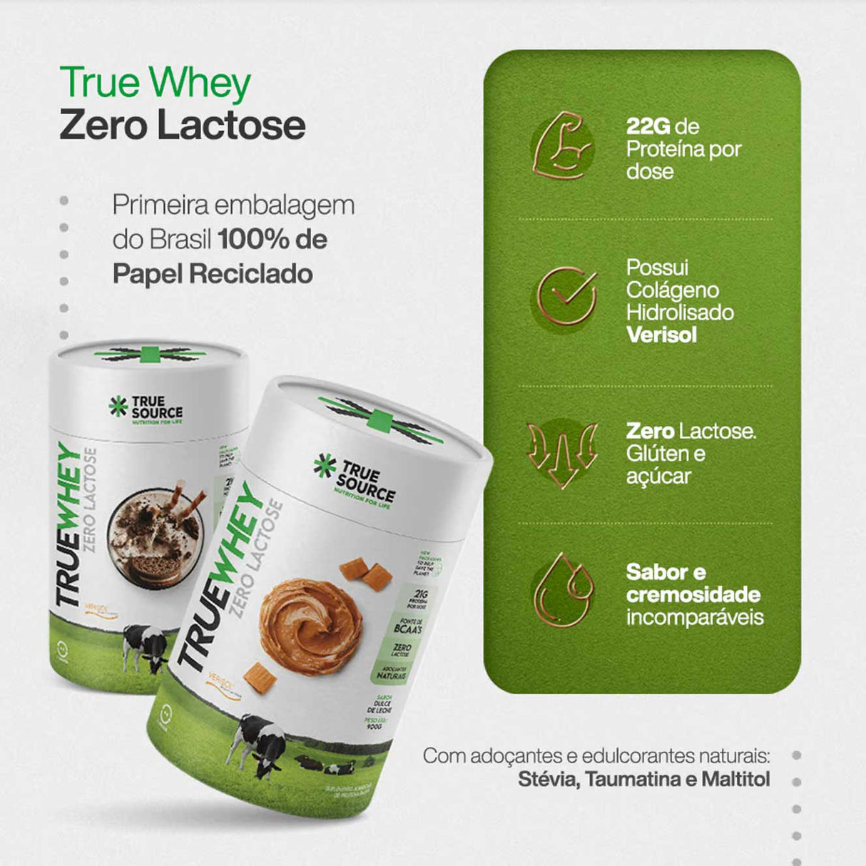 Whey Protein - True Whey Zero Lactose - True Source - HOTBODY