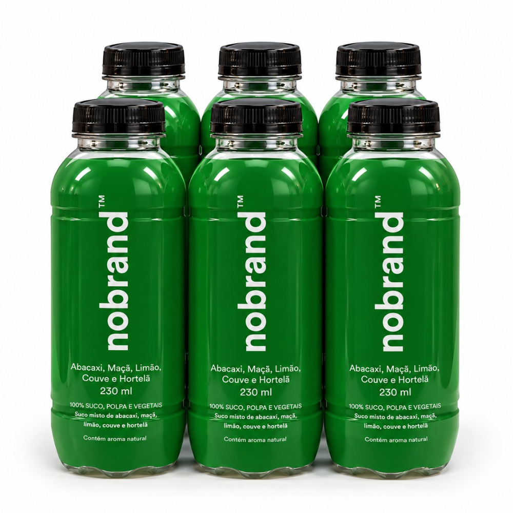 Kit 6X NoBrand 100% Polpa de Fruta 230ml - HOTBODY