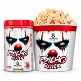 Kit Balde de pipoca + 1 pré treino psicho killer 294g Demons lab