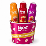 Kit Completo para Pipoca – Balde + 3 Temperos Yes Food
