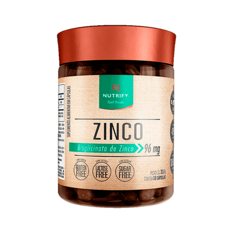Zinco - 60 cápsulas - NUTRIFY - HOTBODY