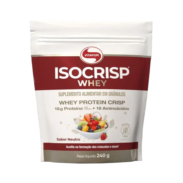 Proteína - Isocrisp Whey - Pouch 240g - Vitafor - HOTBODY