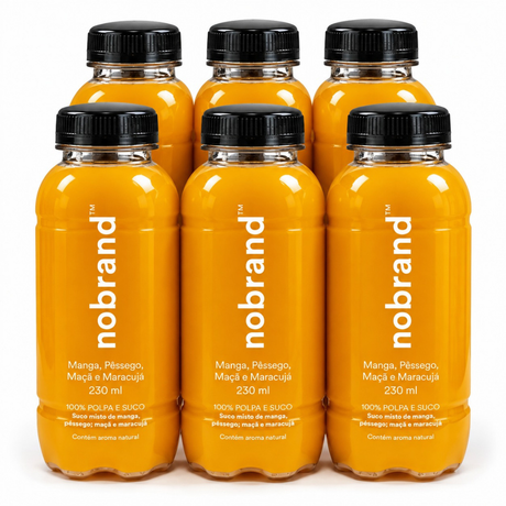 Kit 6X NoBrand 100% Polpa de Fruta 230ml - HOTBODY