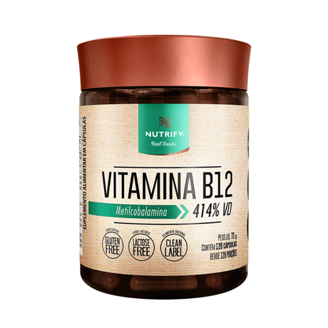 Vitamina B12 Nutrify 60cps metilcobalamina - HOTBODY