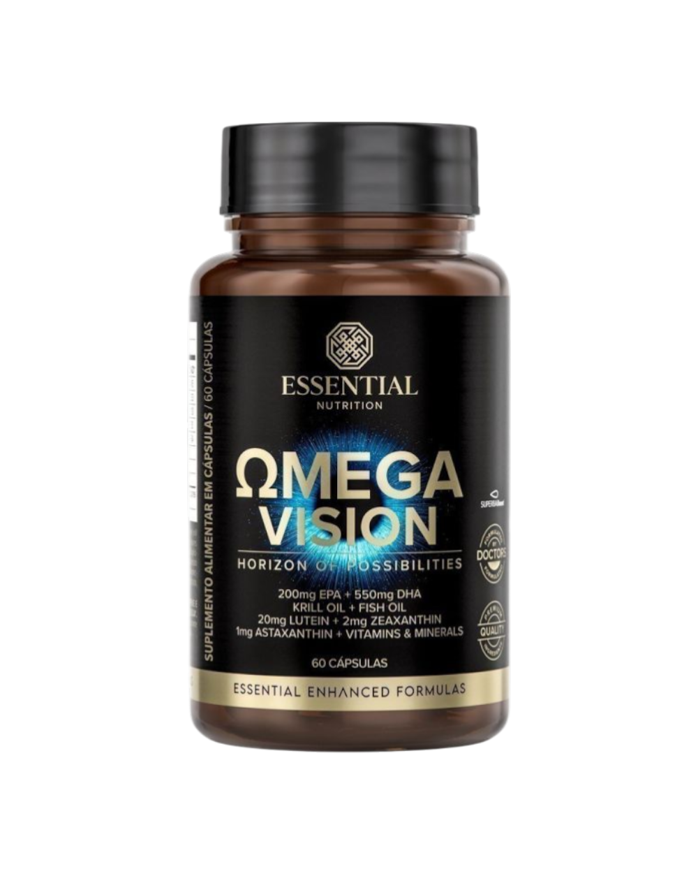 Ômega 3 - Omega Vision 60 cápsulas - Essential Nutrition - HOTBODY