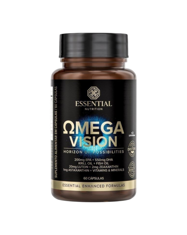 Ômega 3 - Omega Vision 60 cápsulas - Essential Nutrition - HOTBODY