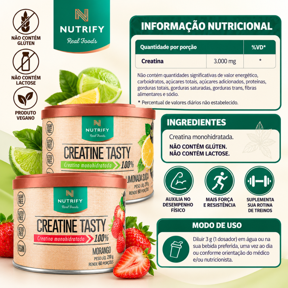 Creatine tasty Nutrify 210g monohidratada