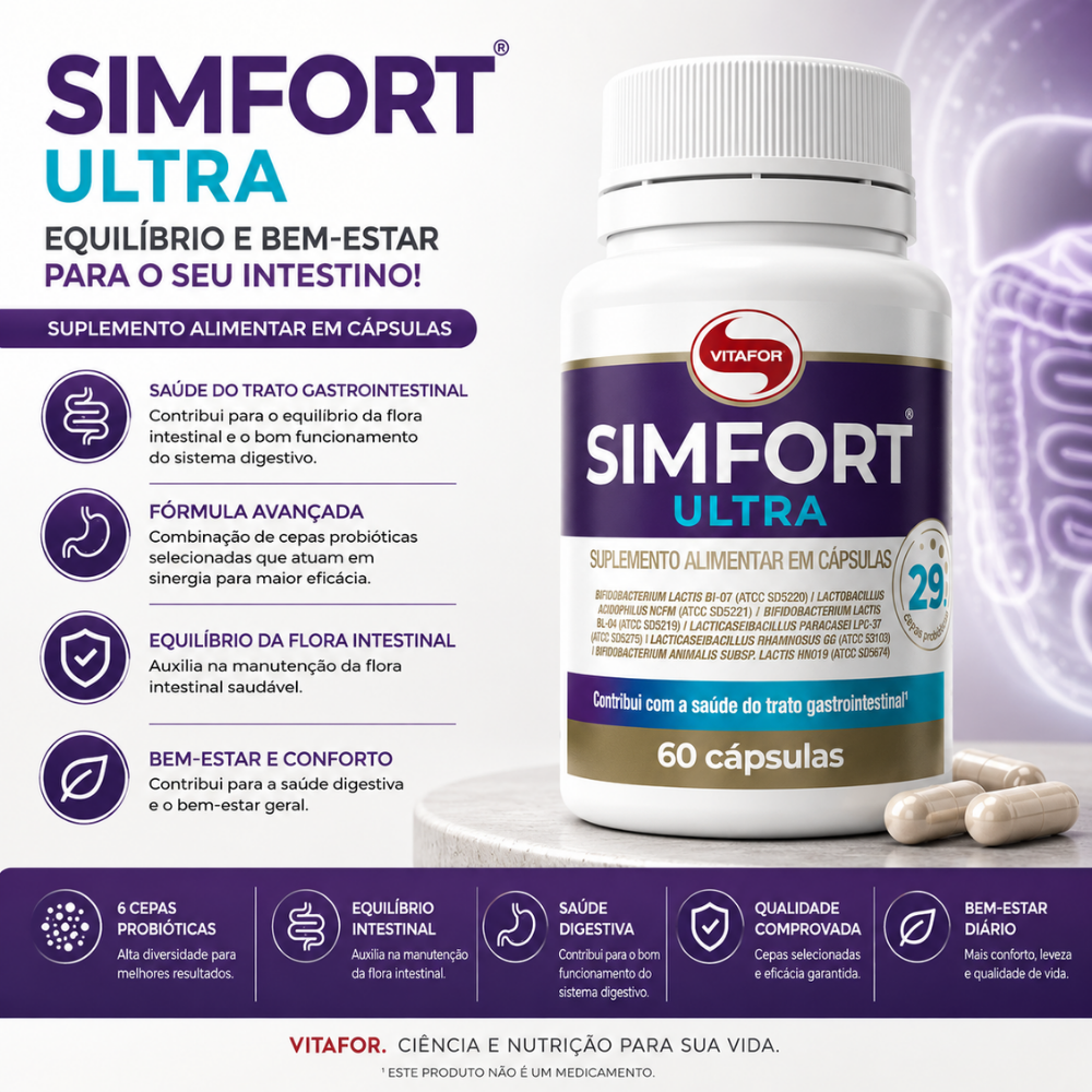Simfort ultra Vitafor 60cps 29bi