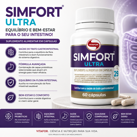 Simfort ultra Vitafor 60cps 29bi - HOTBODY