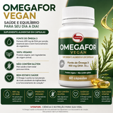 Omegafor Vegan - 60 cap - Vitafor - HOTBODY