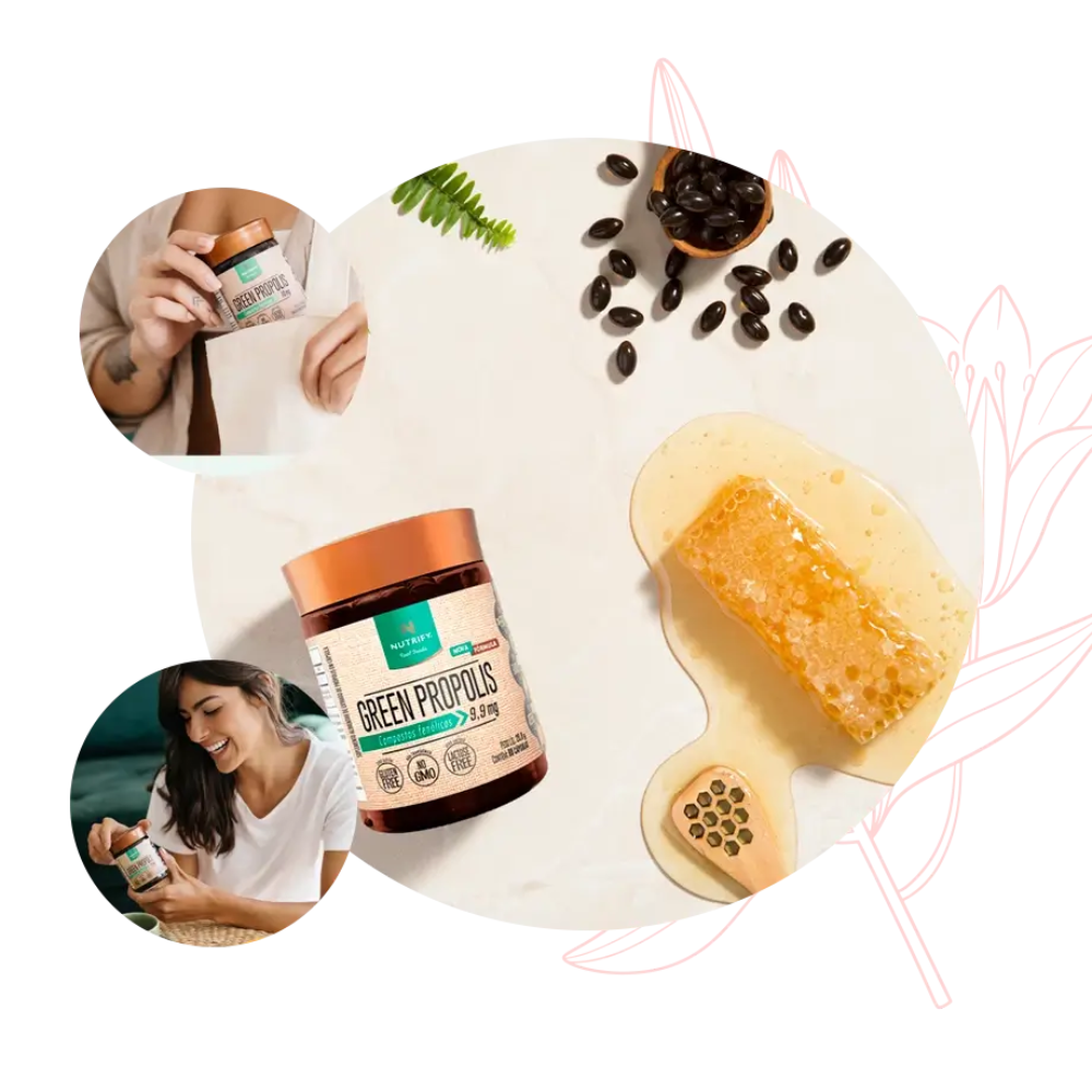 Green propolis Nutrify 60cps compostos fenólicos