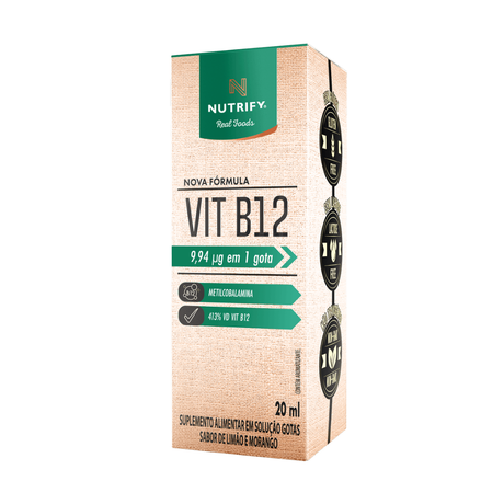 Vitaminas e Minerais - VIT B12 Líquida - NUTRIFY - HOTBODY