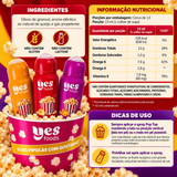 Kit Completo para Pipoca – Balde + 3 Temperos Yes Food
