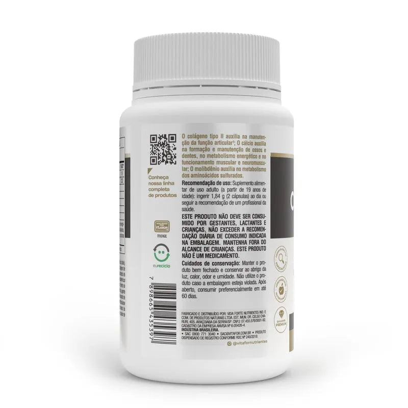 Colagentek tipo II - 120 cápsulas - VITAFOR
