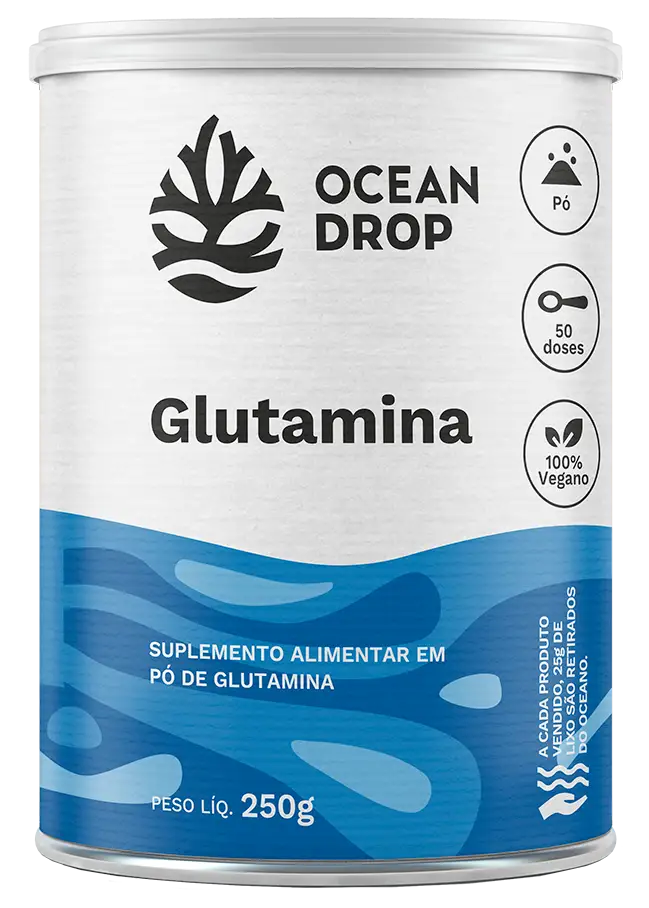 Glutamina em Pó - Ocean Drop - HOTBODY