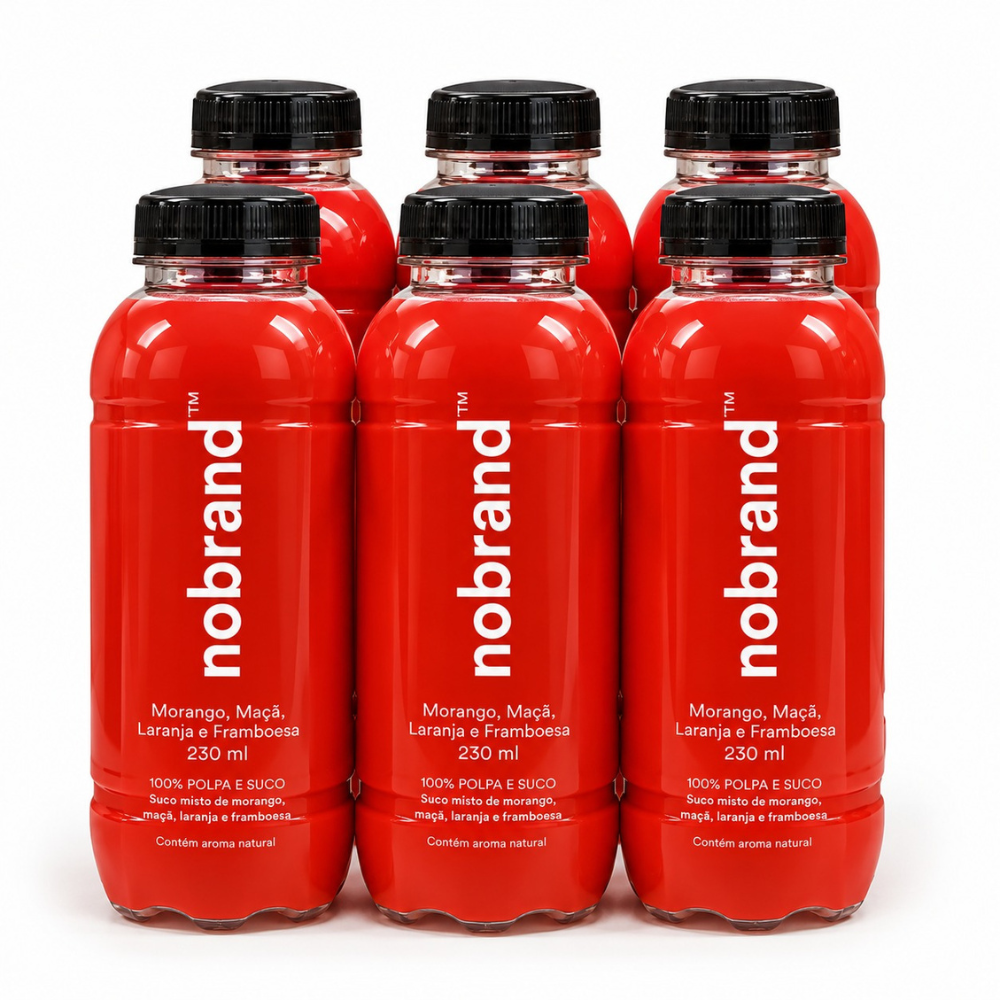 Kit 6X NoBrand 100% Polpa de Fruta 230ml - HOTBODY