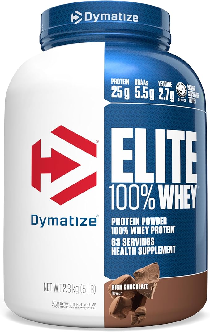 Elite 100% Whey Protein - Dymatize - HOTBODY