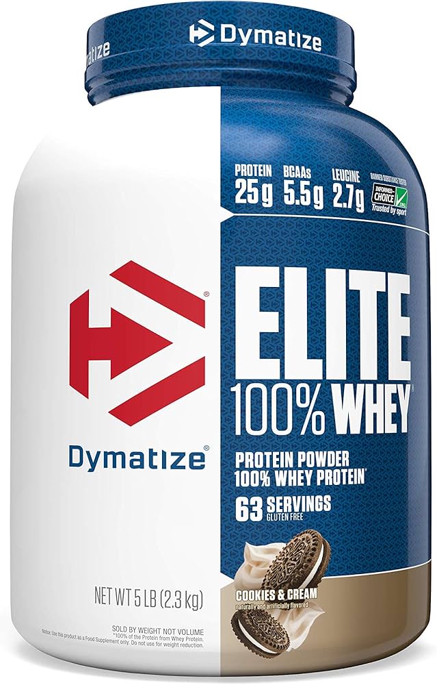 Elite 100% Whey Protein - Dymatize - HOTBODY