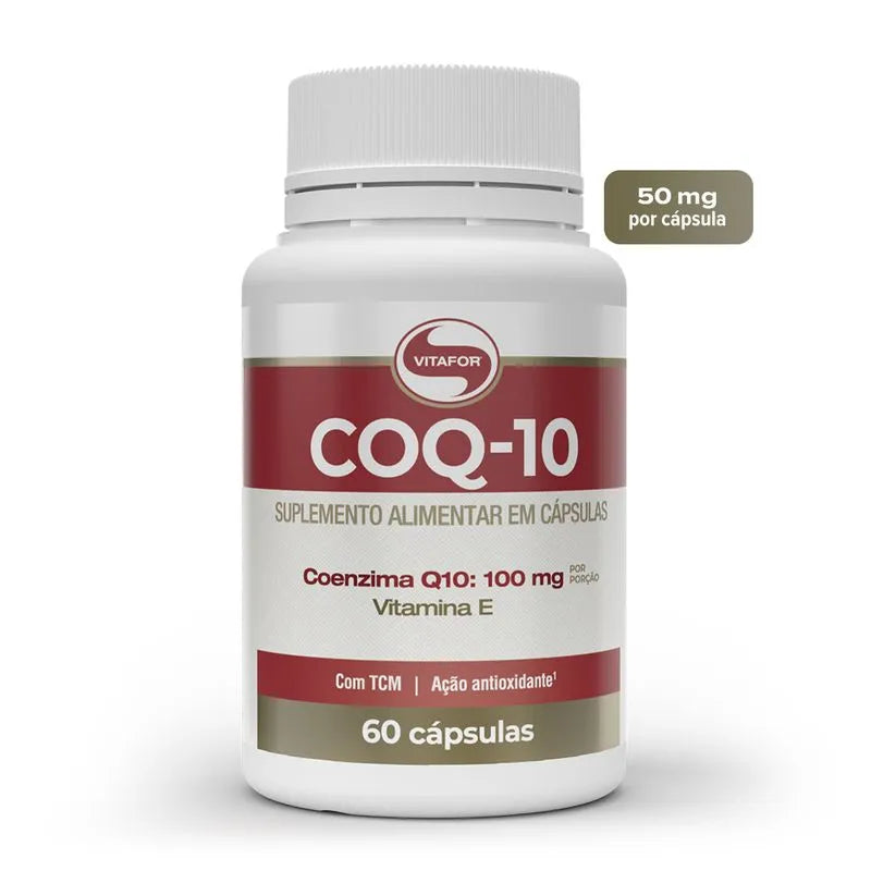 Coenzima Q10 100mg - 60 cápsulas - VITAFOR