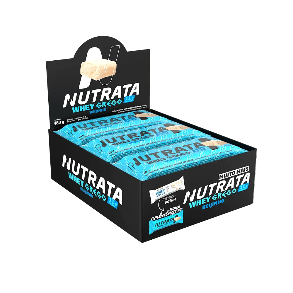 Barra de Proteína - Whey Grego Bar - Display 12un - Nutrata
