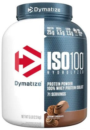 Iso 100 2,3kg Dymatize Whey 100% Isolado e Hidrolisado 5lbs - HOTBODY
