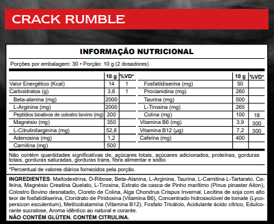 Pré Treino - Crack Rumble - Demons Lab - HOTBODY