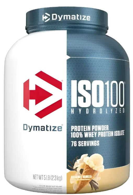 Iso 100 2,3kg Dymatize Whey 100% Isolado e Hidrolisado 5lbs - HOTBODY
