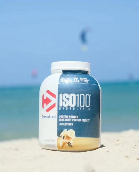 Iso 100 2,3kg Dymatize Whey 100% Isolado e Hidrolisado 5lbs - HOTBODY