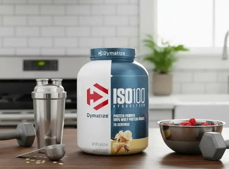 Iso 100 2,3kg Dymatize Whey 100% Isolado e Hidrolisado 5lbs - HOTBODY