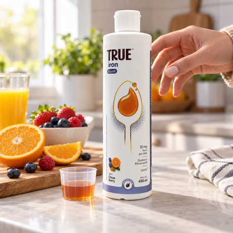 True Source - Iron Liquid Sabor Citrus Berry 450ml - HOTBODY