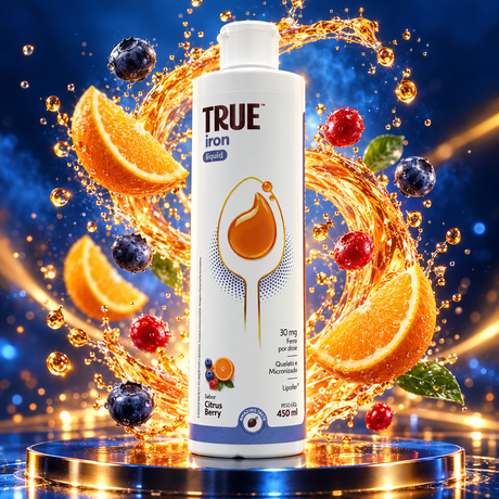 True Source - Iron Liquid Sabor Citrus Berry 450ml - HOTBODY