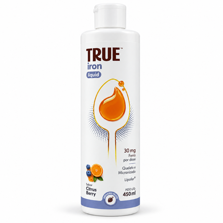 True Source - Iron Liquid Sabor Citrus Berry 450ml - HOTBODY