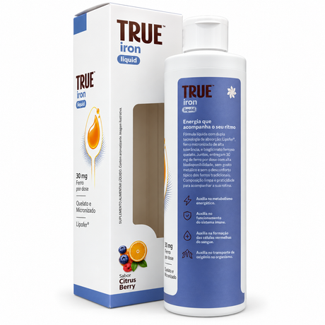 True Source - Iron Liquid Sabor Citrus Berry 450ml - HOTBODY