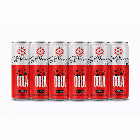 Kit 6 Bebidas Refrigerantes Zero Açúcar 310ml - St. Pierre - HOTBODY