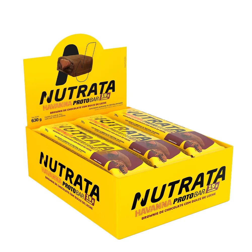 Barra de Proteína - ProtoBar Whey Display 9un - Nutrata