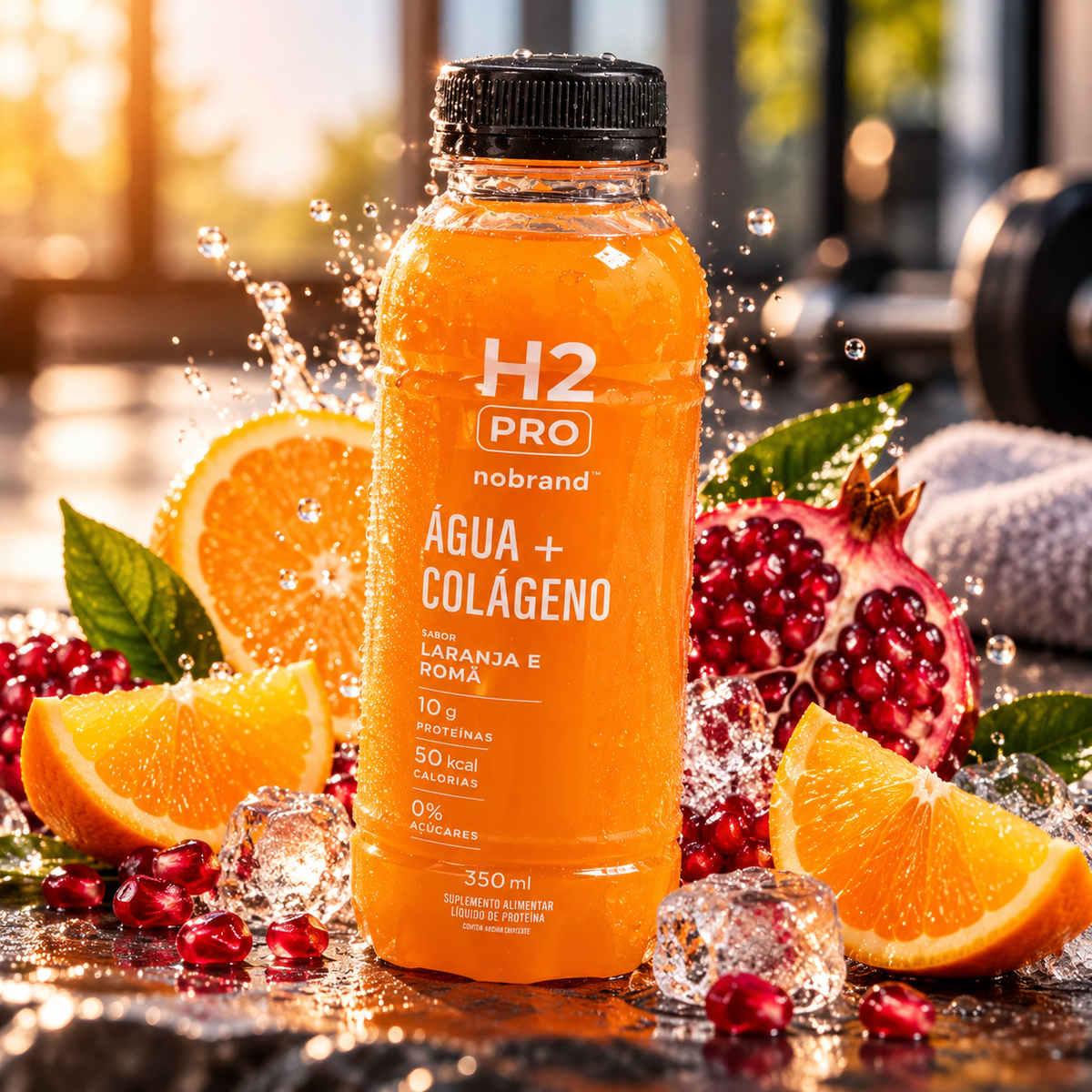 KIT 6x - H2PRO ÁGUA + COLÁGENO 350ML - NOBRAND - HOTBODY