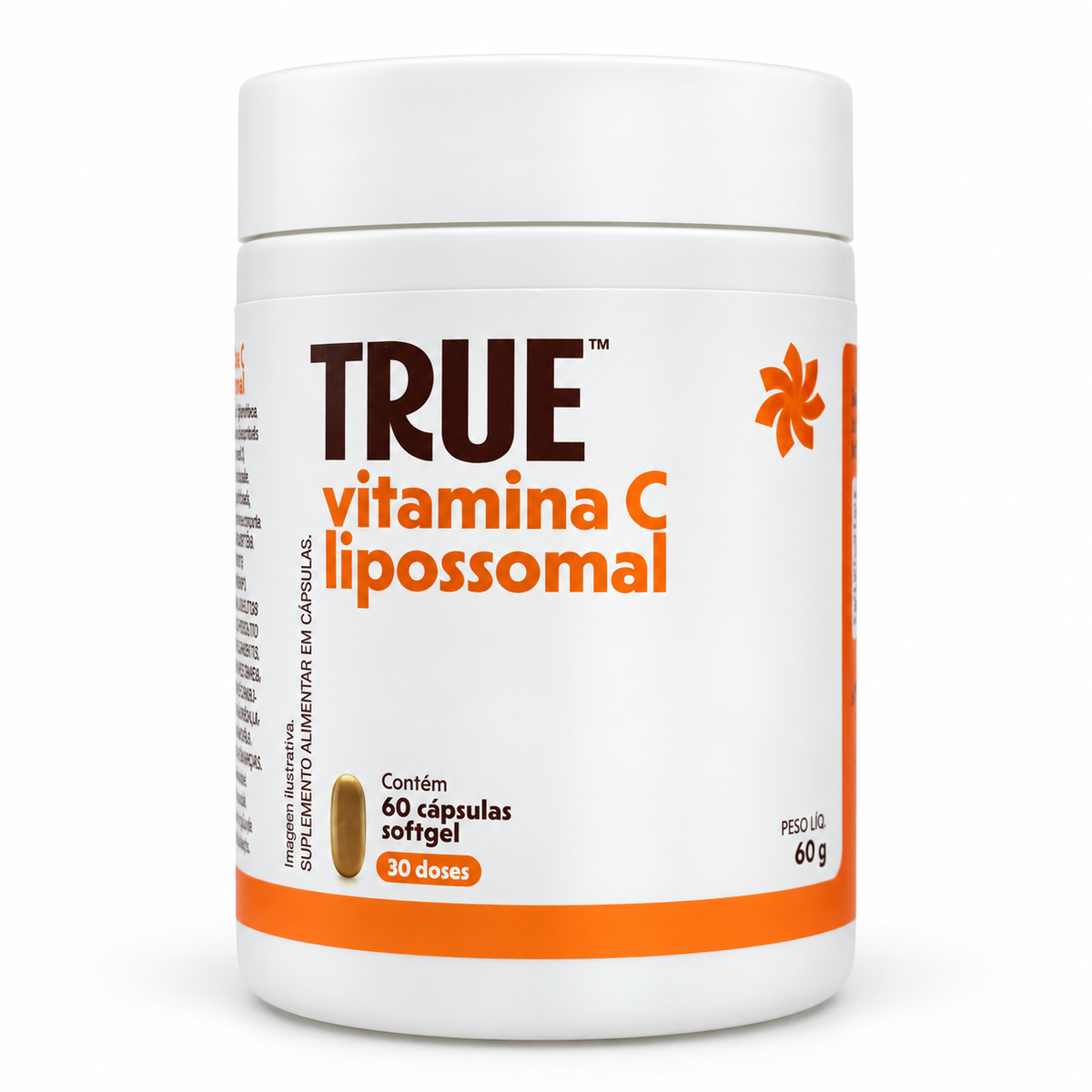True Source - Vitamina C Lipossomal 60 Caps - HOTBODY
