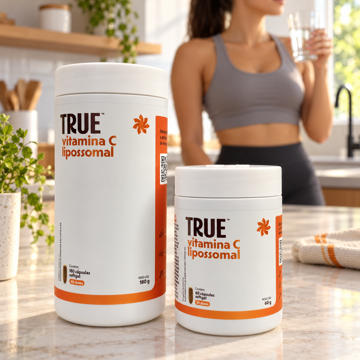 True Source - Vitamina C Lipossomal 60 Caps - HOTBODY