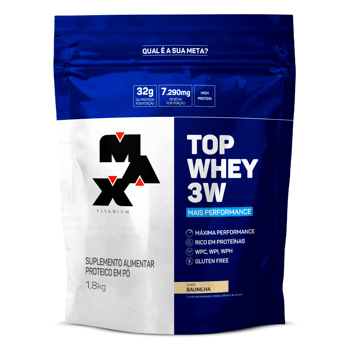 Whey Protein - Top Whey 3W Mais Performance - Max Titanium - HOTBODY