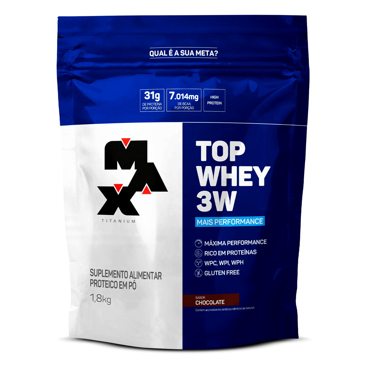 Whey Protein - Top Whey 3W Mais Performance - Max Titanium - HOTBODY